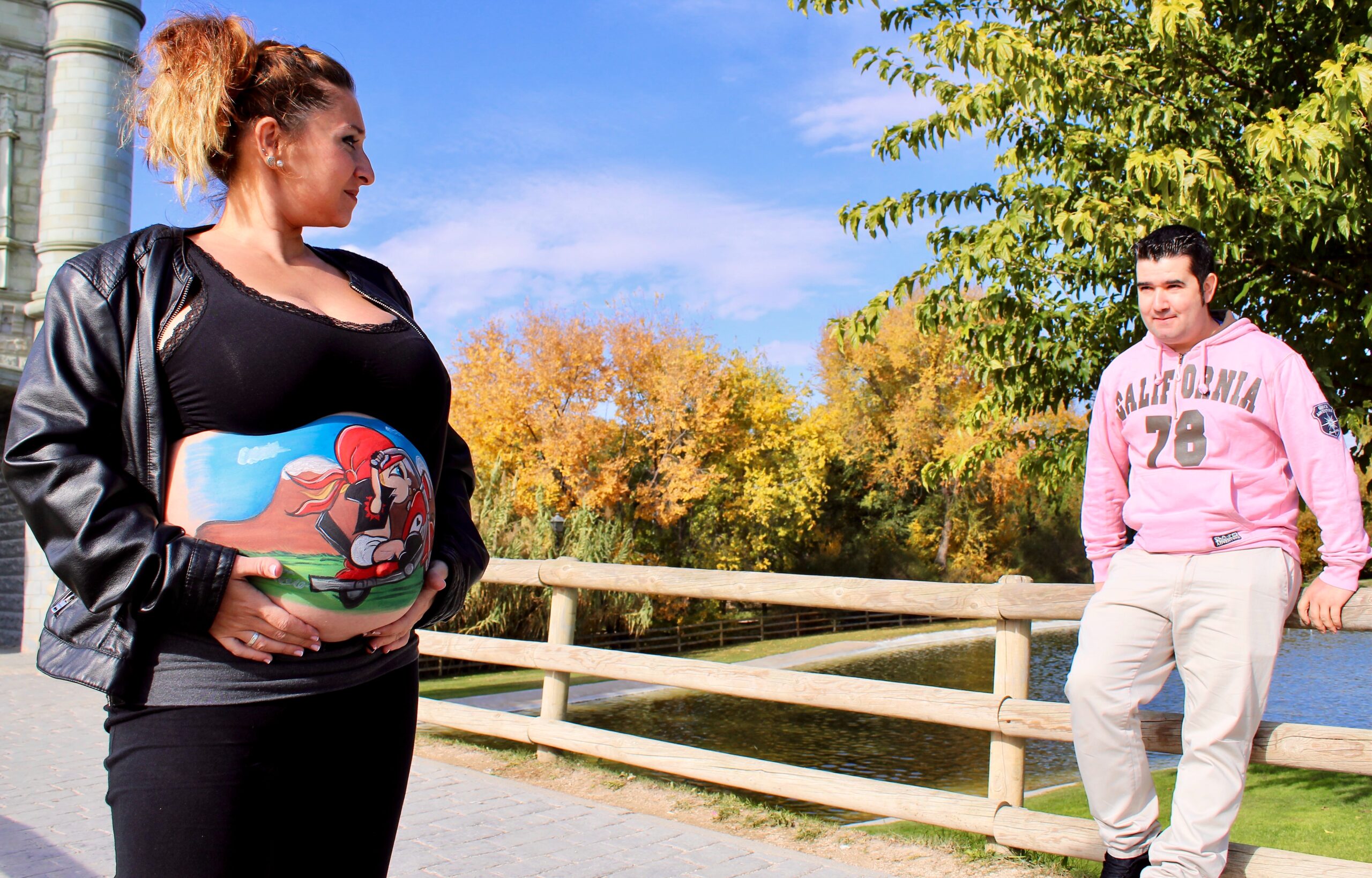 Belly painting artístico